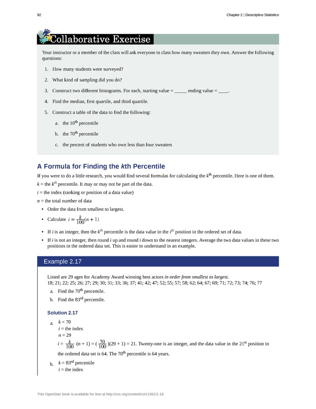 Introductory Statistics - New Page