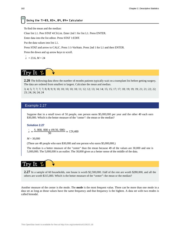 Introductory Statistics - New Page