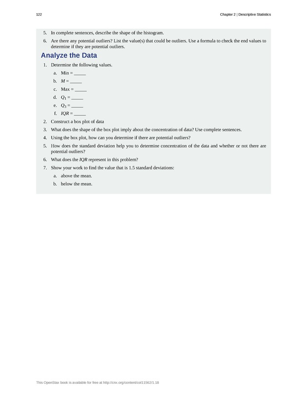 Introductory Statistics - New Page