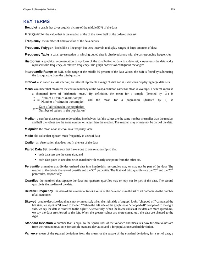 Introductory Statistics - New Page