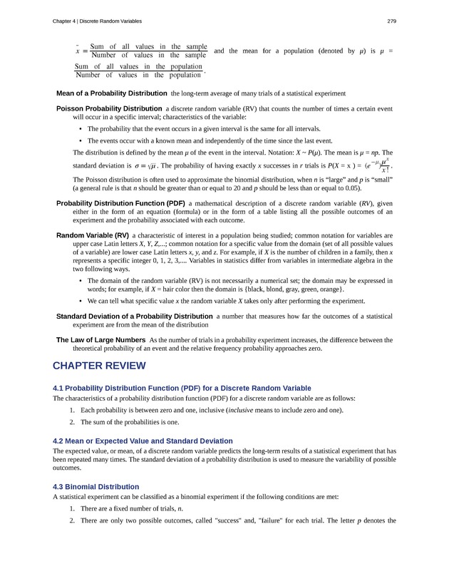 Introductory Statistics - New Page