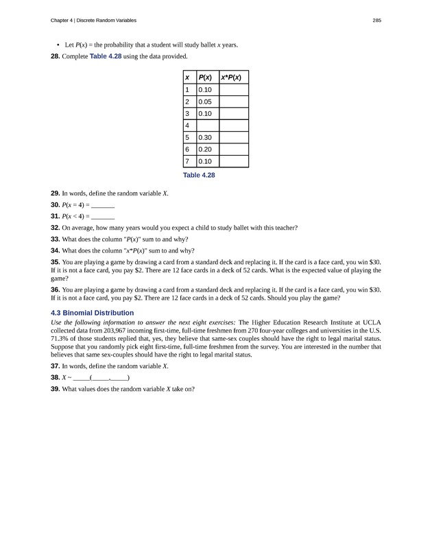 Introductory Statistics - New Page