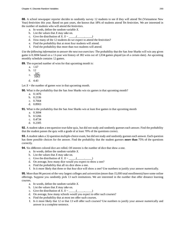 Introductory Statistics - New Page