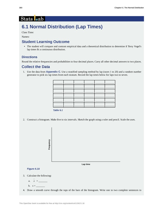 Introductory Statistics - New Page