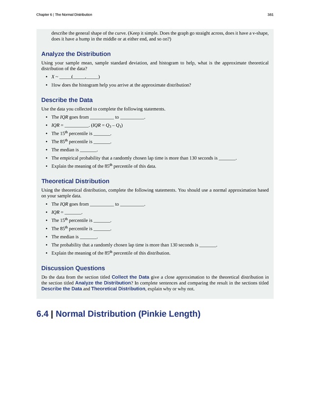 Introductory Statistics - New Page