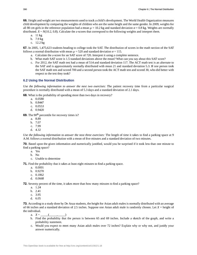 Introductory Statistics - New Page