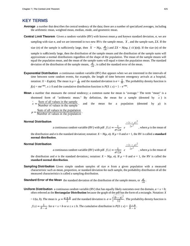Introductory Statistics - New Page