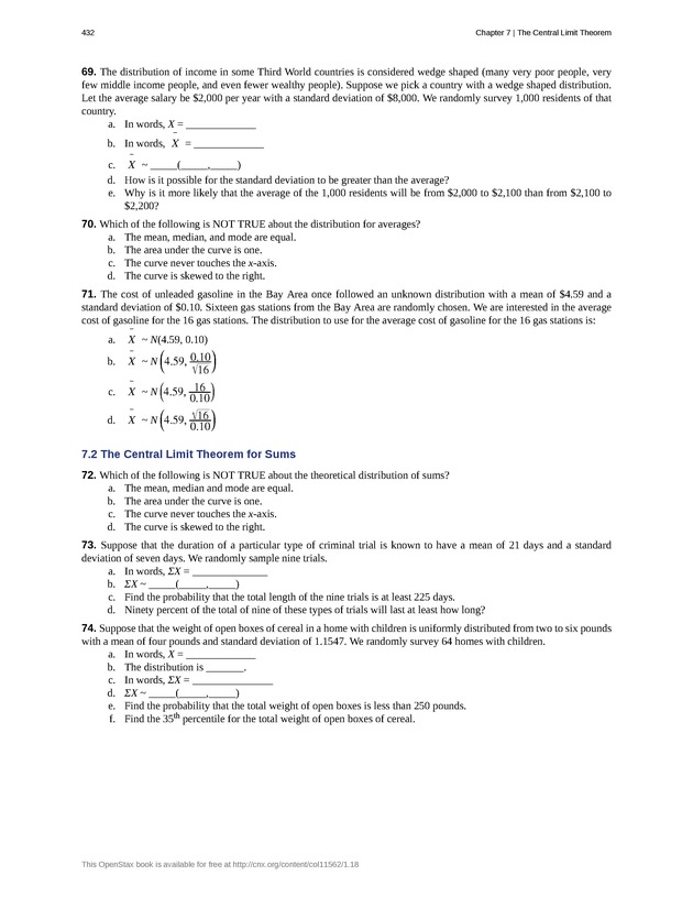 Introductory Statistics - New Page
