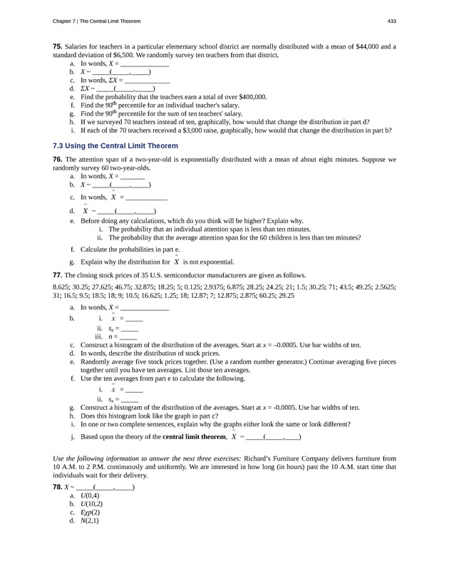 Introductory Statistics - New Page