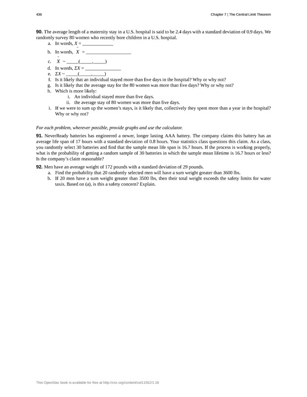 Introductory Statistics - New Page