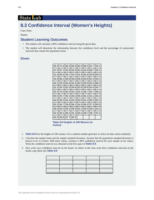 Introductory Statistics - New Page