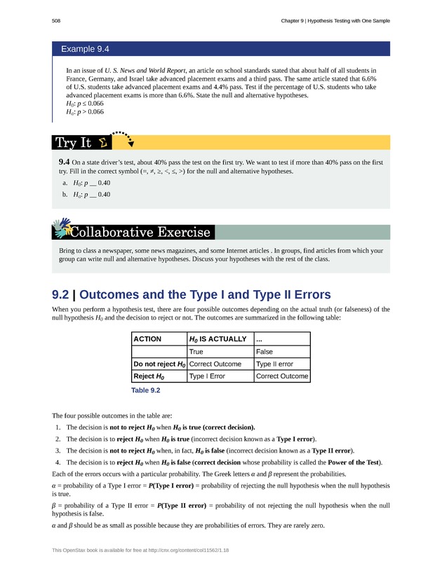 Introductory Statistics - New Page