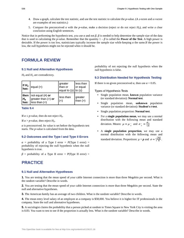 Introductory Statistics - New Page