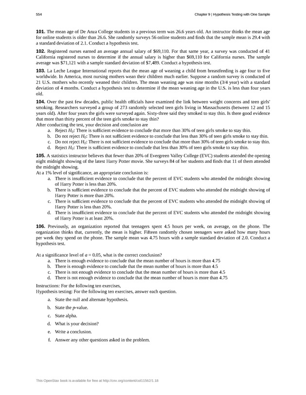 Introductory Statistics - New Page