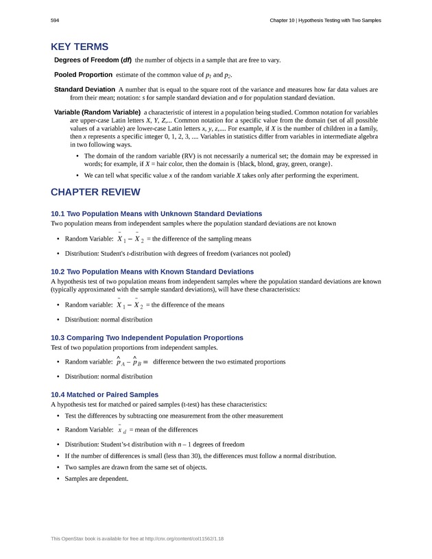 Introductory Statistics - New Page