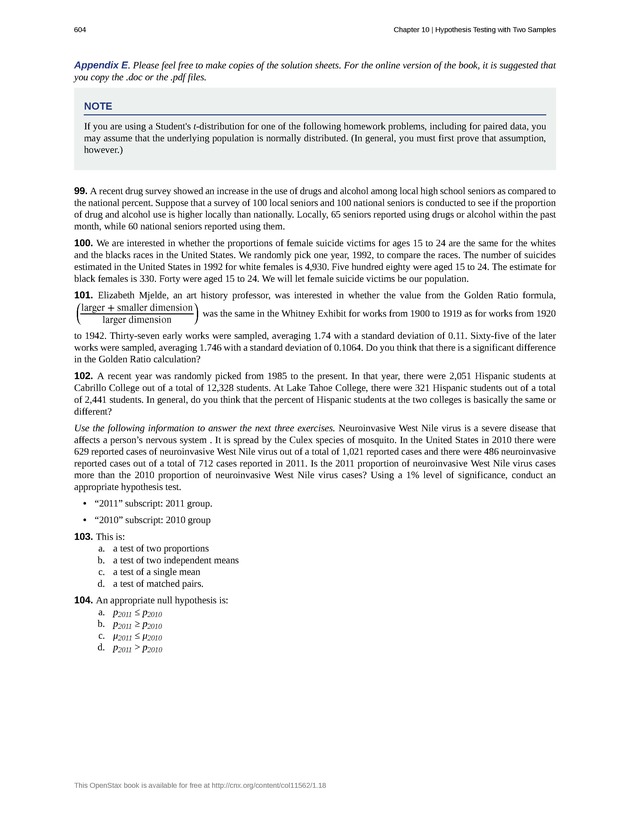 Introductory Statistics - New Page