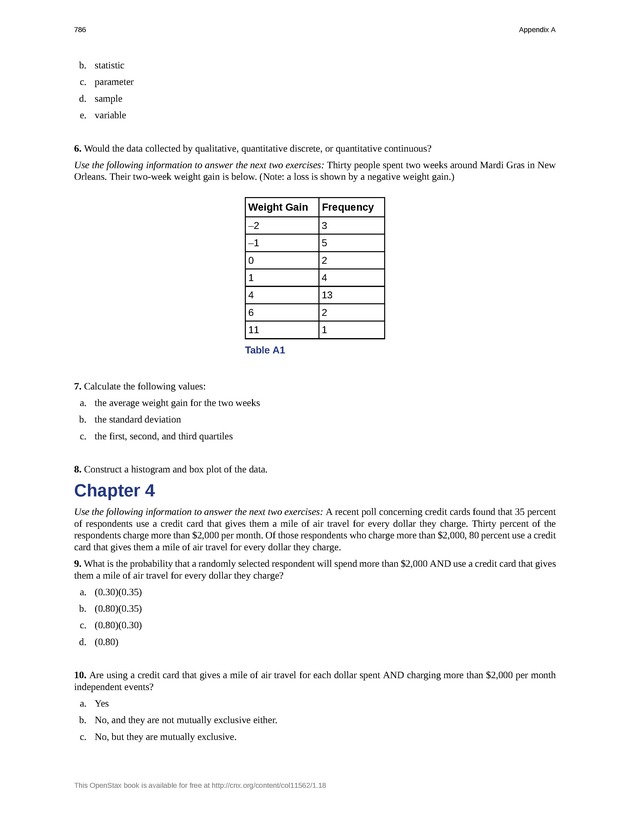 Introductory Statistics - New Page
