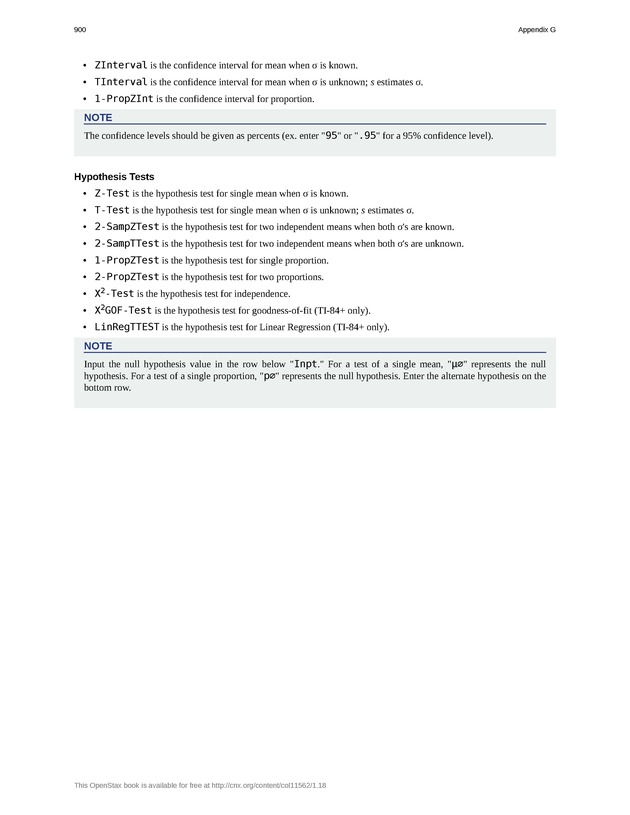 Introductory Statistics - New Page