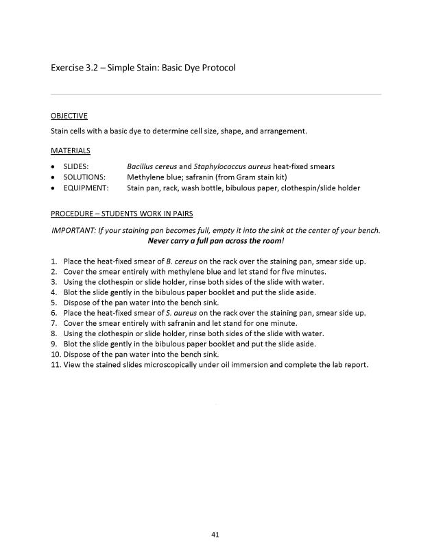 Microbiology Module 3: Staining - New Page