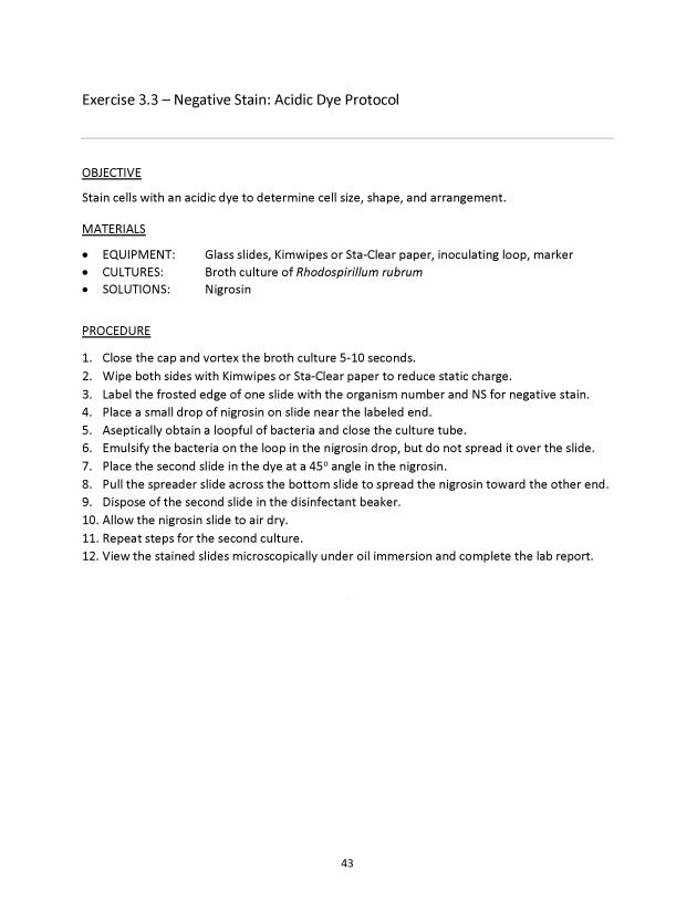 Microbiology Module 3: Staining - New Page