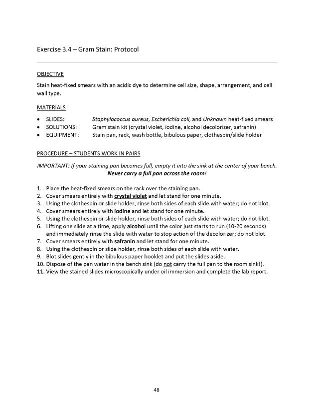 Microbiology Module 3: Staining - New Page