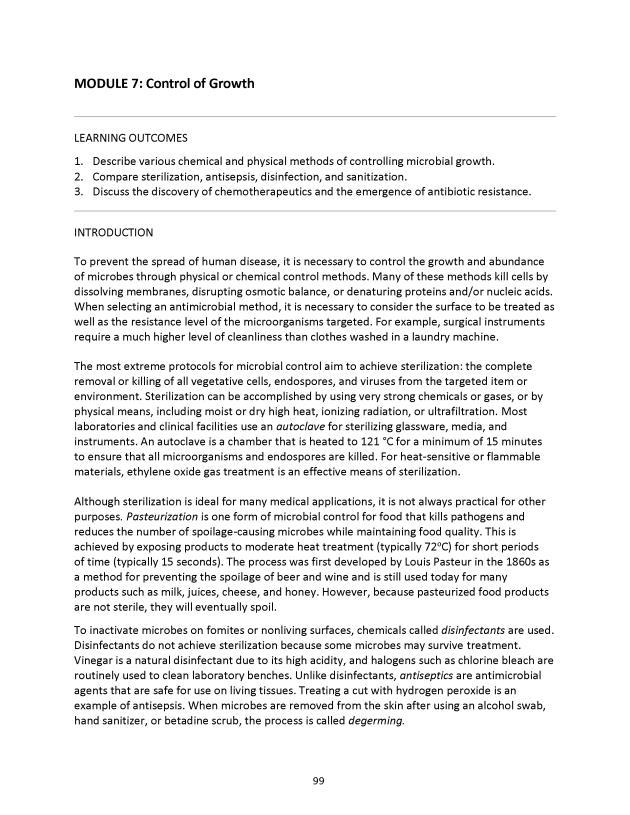 Microbiology Module 7: Control of Growth - New Page