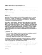 Module 10: Bacterial Unknowns