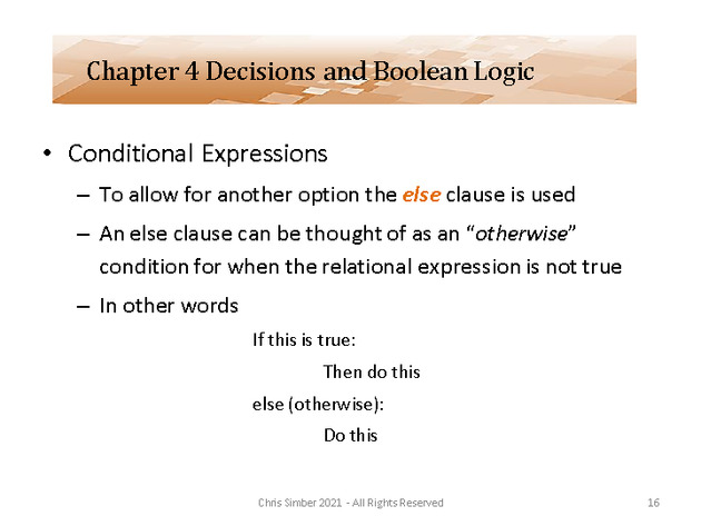 Computer Programming Python Lecture - Decisions and Logic (Ch. 4) - Slide 16