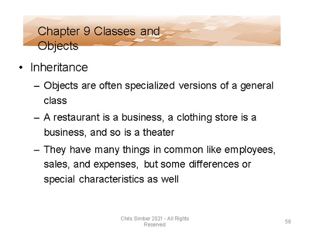 Computer Programming Python Lecture - Classes and Objects (Ch. 9) - Slide 58