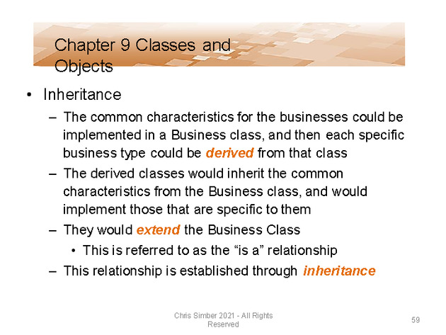 Computer Programming Python Lecture - Classes and Objects (Ch. 9) - Slide 59