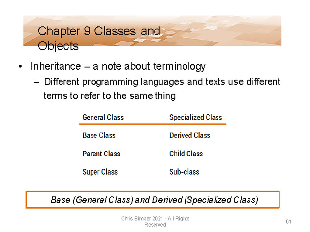 Computer Programming Python Lecture - Classes and Objects (Ch. 9) - Slide 61