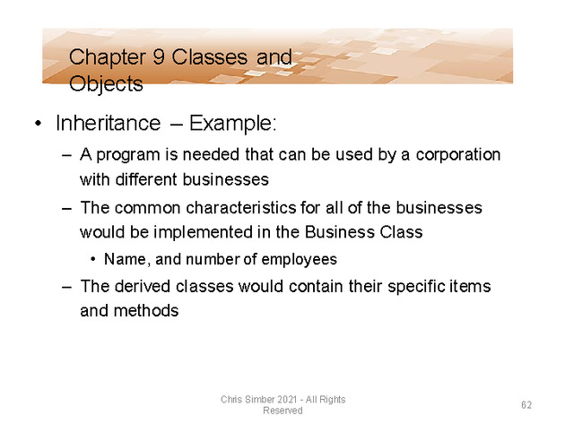 Computer Programming Python Lecture - Classes and Objects (Ch. 9) - Slide 62