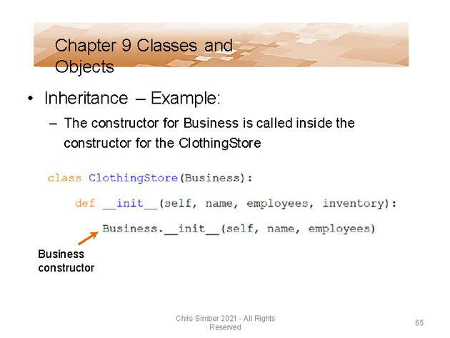 Computer Programming Python Lecture - Classes and Objects (Ch. 9) - Slide 65