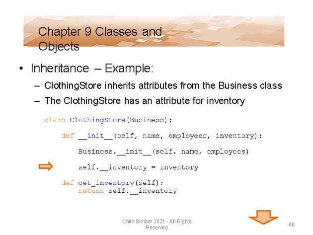Computer Programming Python Lecture - Classes and Objects (Ch. 9) - Slide 66
