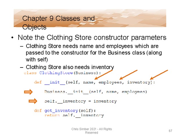 Computer Programming Python Lecture - Classes and Objects (Ch. 9) - Slide 67