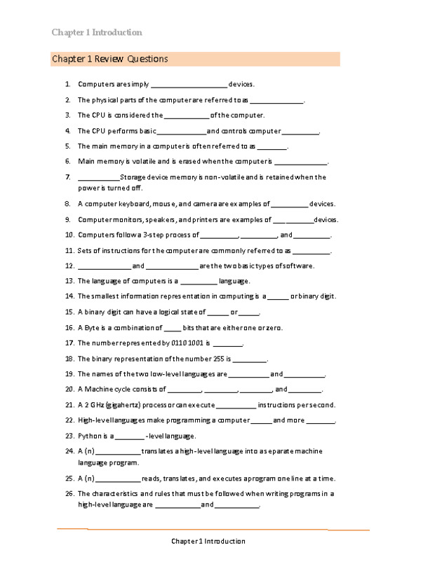 Computer Programming Python - Chapter 1 - Assignment - 