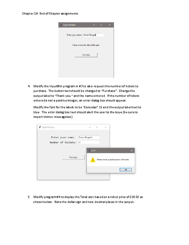 Computer Programming Python - Chapter 10 - Assignment - 