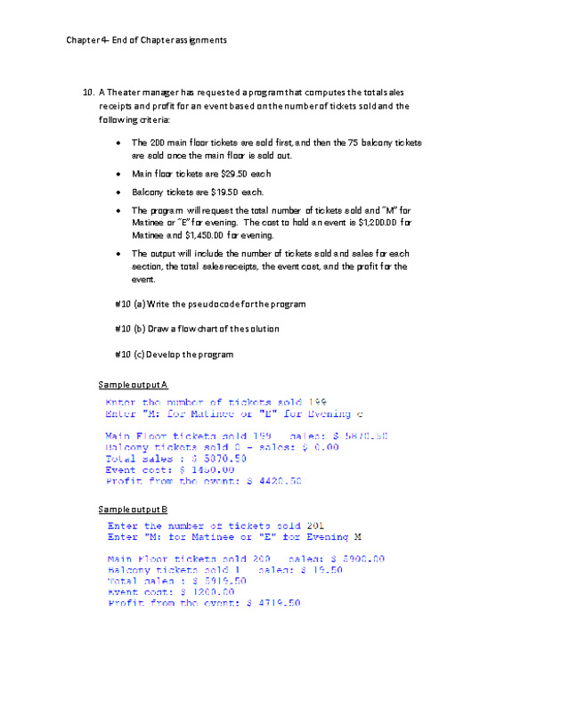 Computer Programming Python - Chapter 4 Assignment- Decision Structures and Boolean Logic - Page 6