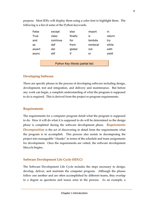 Computer Programming Python - Textbook - Page 9