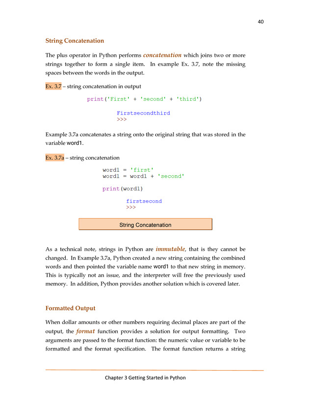 Computer Programming Python - Textbook - Page 40