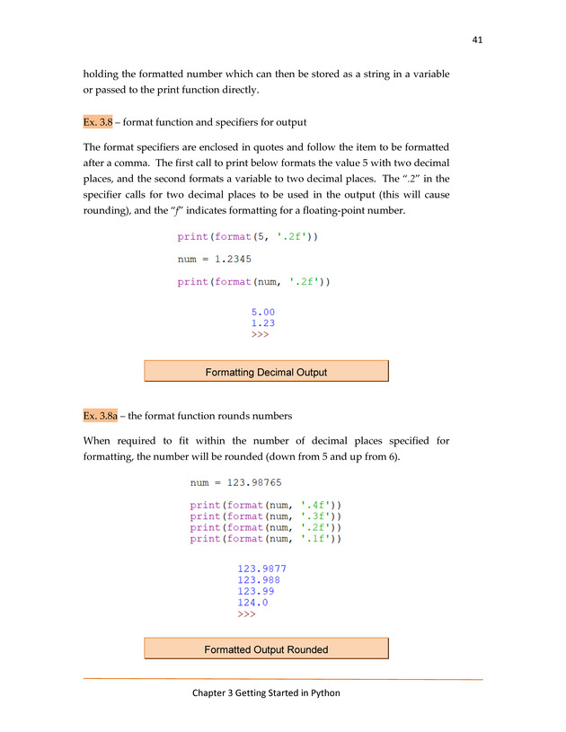 Computer Programming Python - Textbook - Page 41