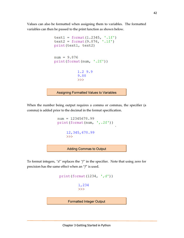 Computer Programming Python - Textbook - Page 42