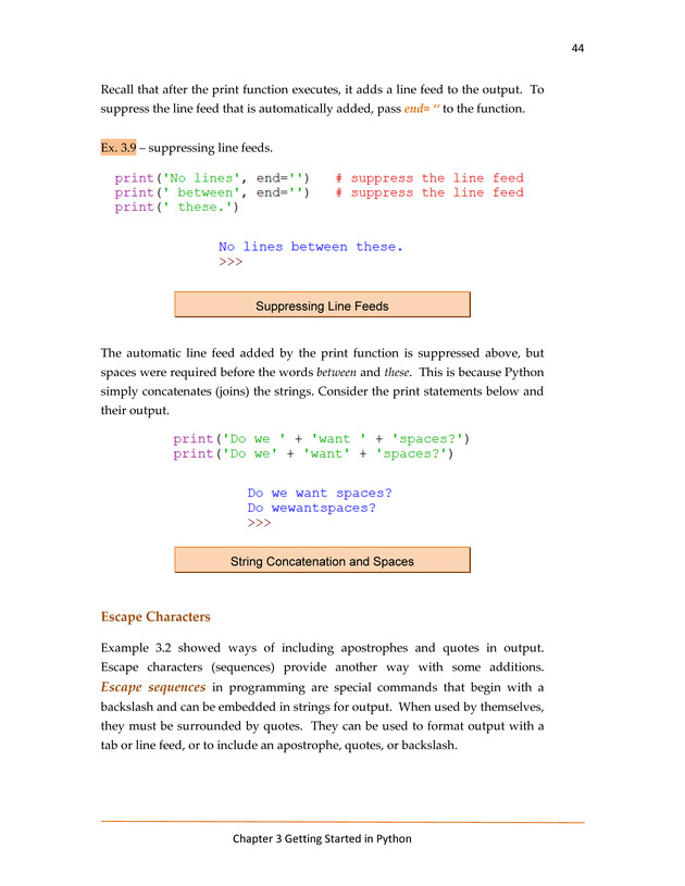 Computer Programming Python - Textbook - Page 44
