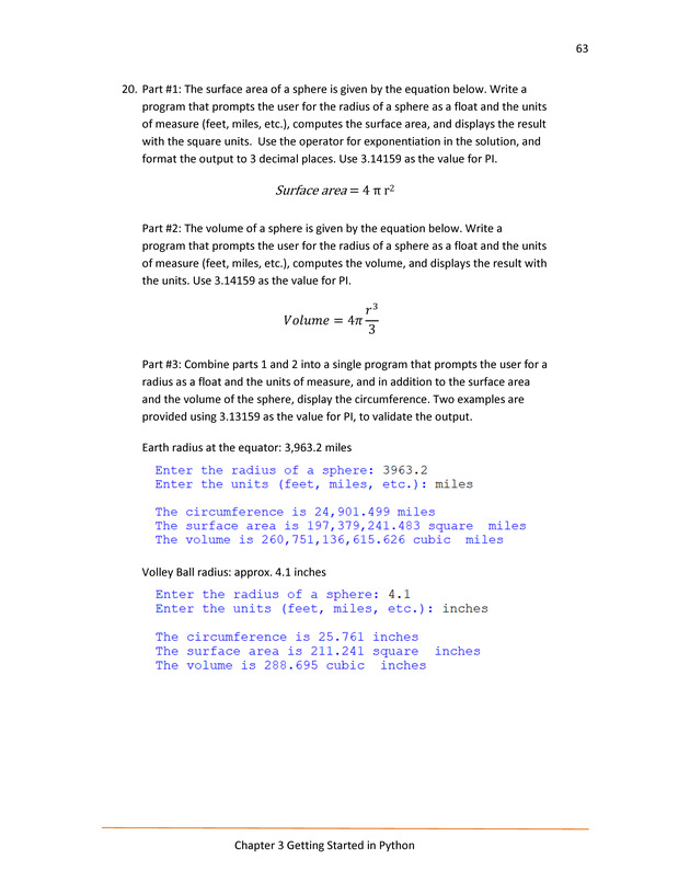 Computer Programming Python - Textbook - Page 63