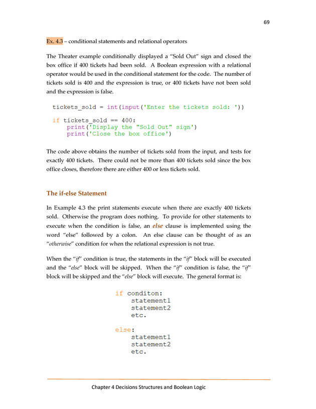 Computer Programming Python - Textbook - Page 69