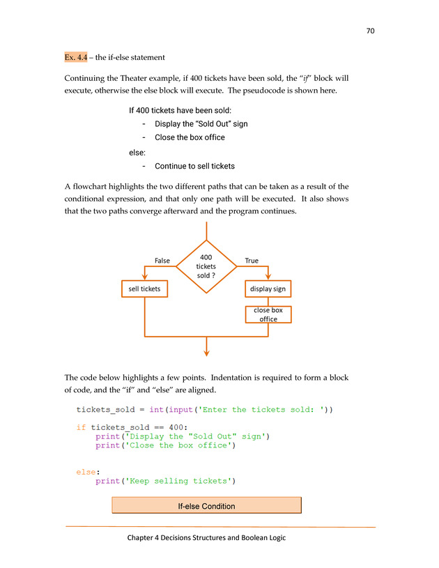 Computer Programming Python - Textbook - Page 70