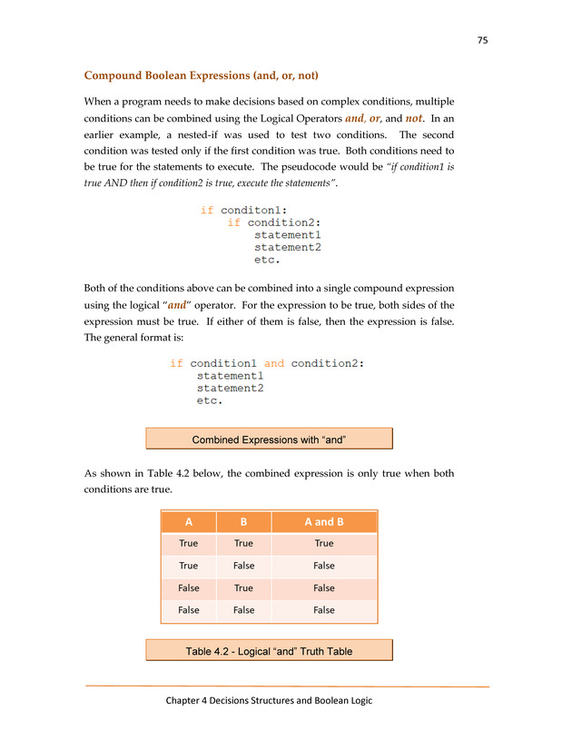 Computer Programming Python - Textbook - Page 75