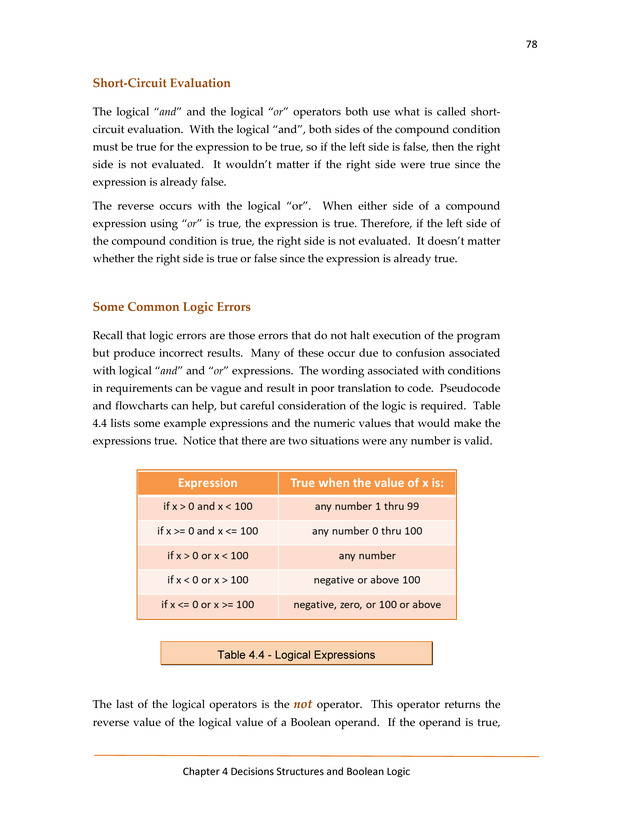 Computer Programming Python - Textbook - Page 78