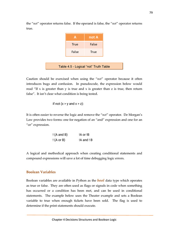Computer Programming Python - Textbook - Page 79