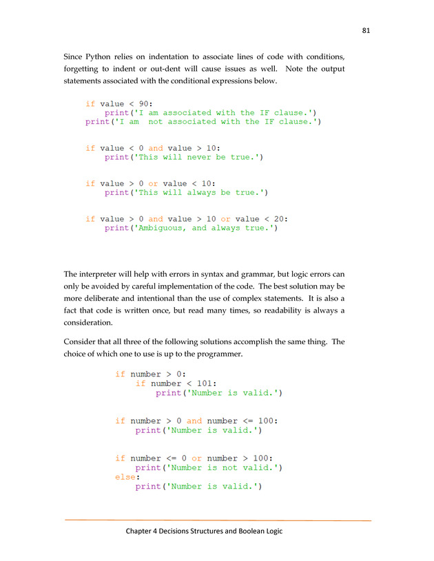 Computer Programming Python - Textbook - Page 81